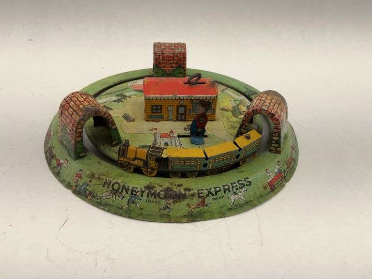 Marx Honeymoon Express Wind Up Train Toy image