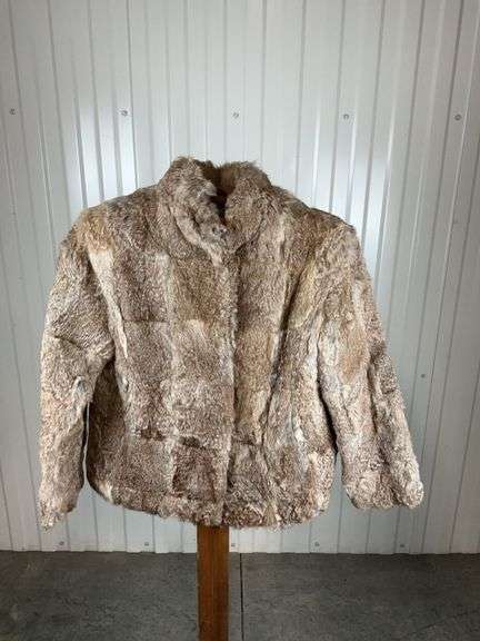 Split End Kids Rabbit Fur Jacket image