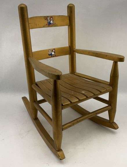 Hand-Painted Raggedy Ann Rocking Chair image