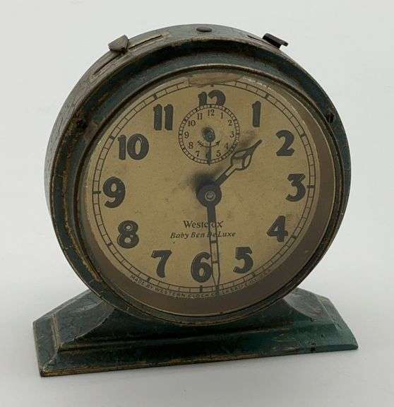 Westclox Baby Ben De Luxe Alarm Clock Patented 1927 image