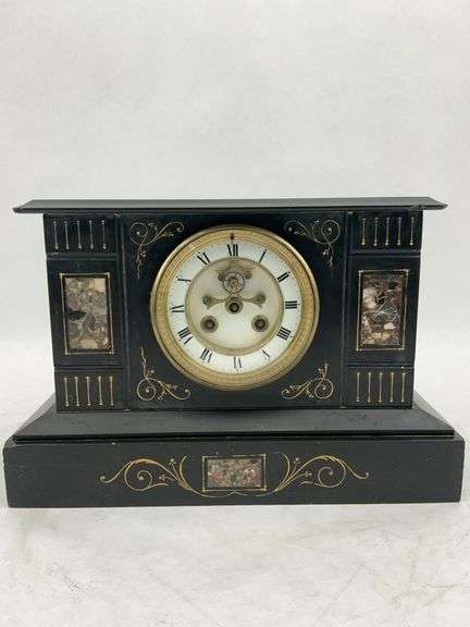 Marble Mantel Clock - For Parts or Repair image