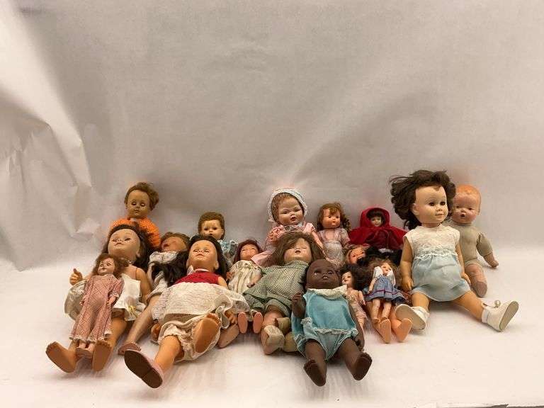 Collection of Vintage Dolls Including Chatty Cathy image