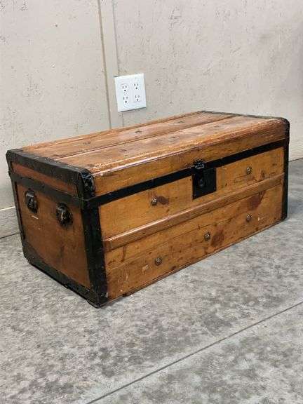 Pine Steamer Trunk image