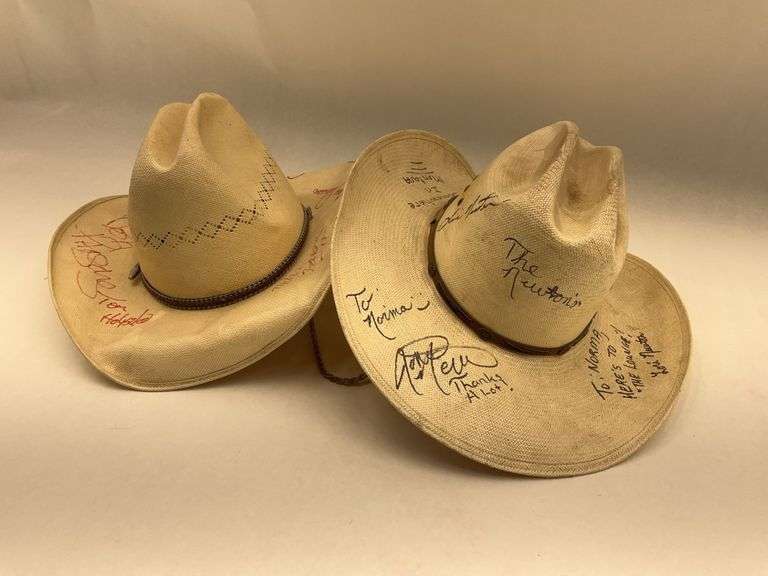 Signed Cowboy Hats - The Newton's, Tom Holyska and More image