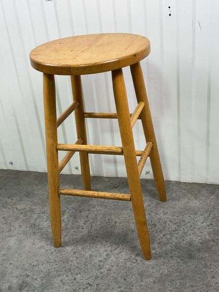 Vintage Wooden Bar Stool image