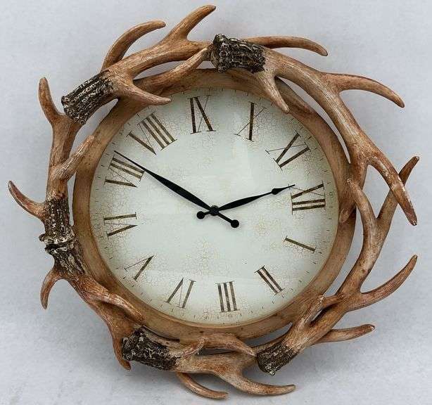 Faux Antler Clock image