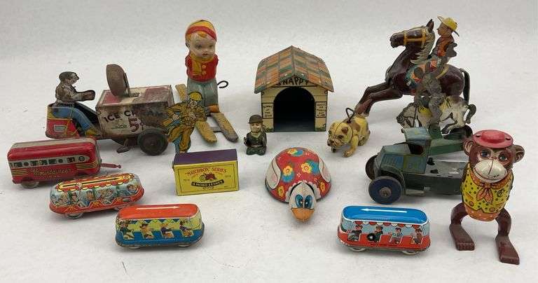 Collection of Assorted Tin Wind-Up Toys image