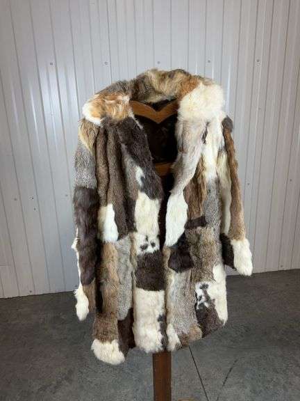 Rabbit Fur Patchwork Coat image