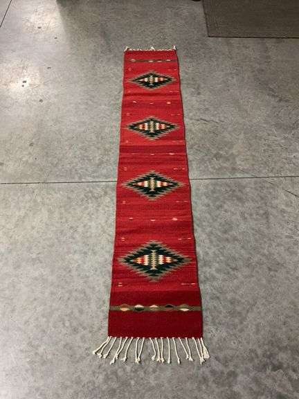 Red Woven Southwestern Style Rug image