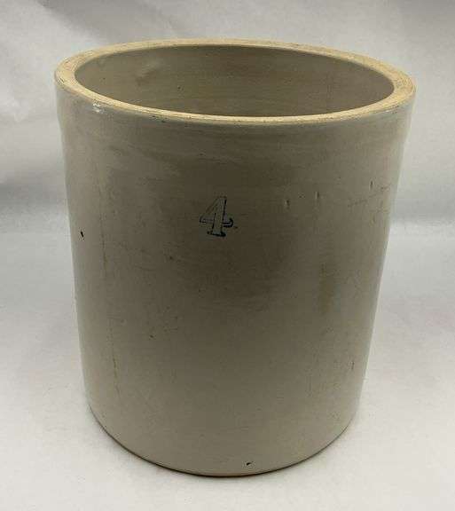 Stoneware Crock with Number 4 image