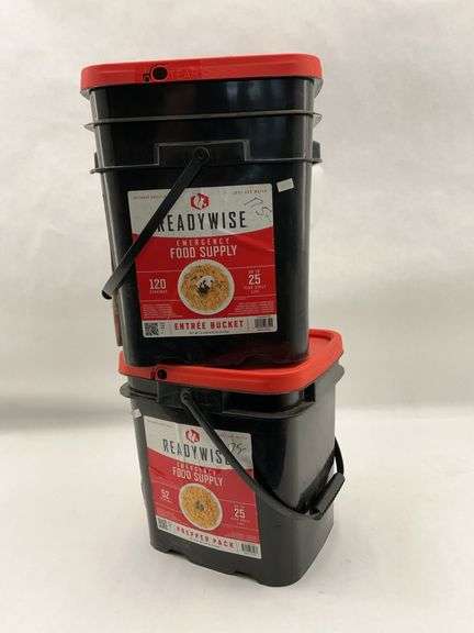 Readywise Emergency Food Supply Buckets - Lot of 2 - Never Opened image