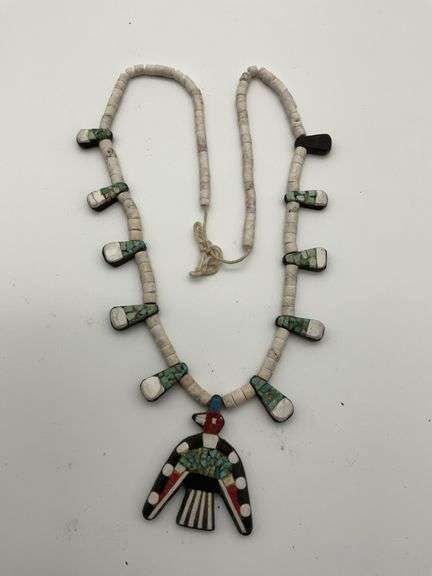 Native American Style Thunderbird Necklace image