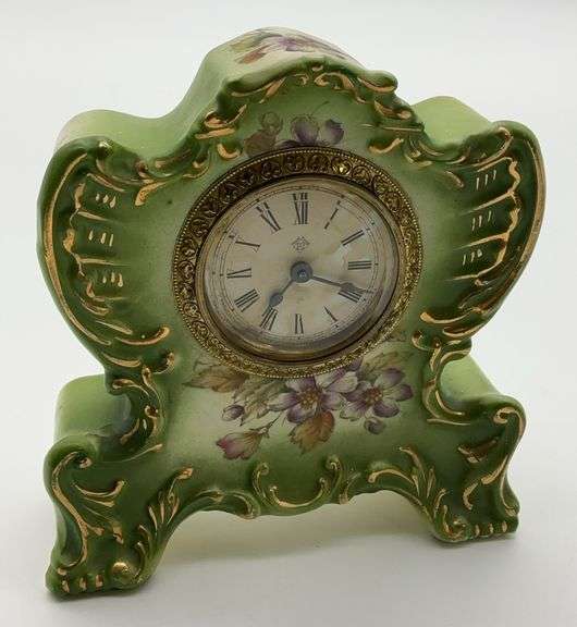 Floral Design Chickadee Table Clock image