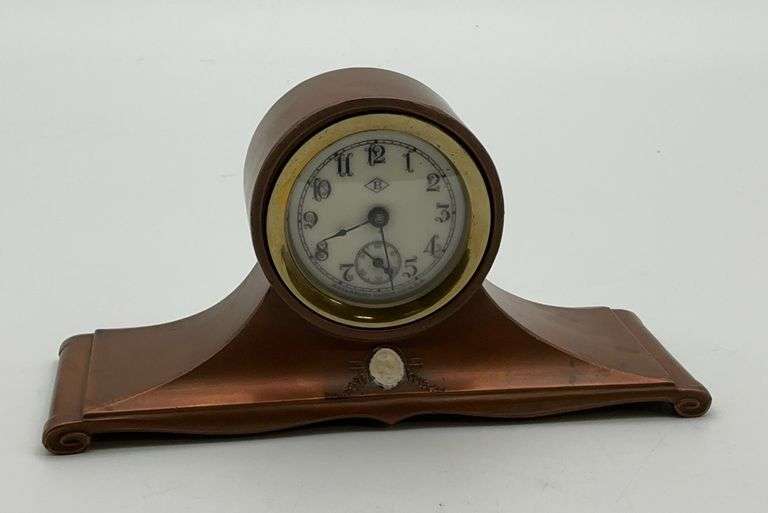 Waterbury Clock Co. Athenic Bronze Mantle Clock image