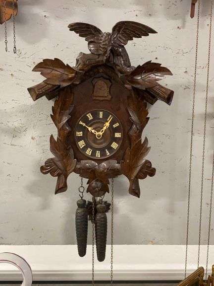 German Black Forest Cuckoo Clock w/ Eagle image
