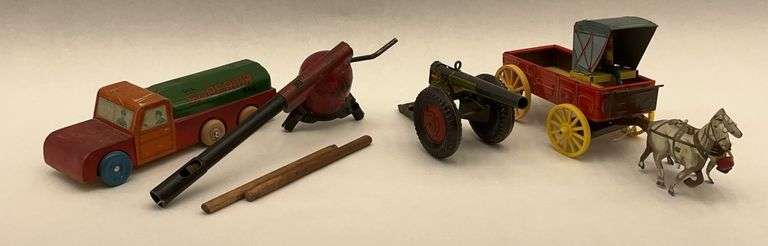 Toy Lot: Northwestern Products, Superior Oil, Unknown Cannon image
