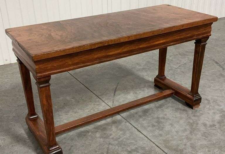 Antique Oak Lift-Top Piano Bench w/ Storage image