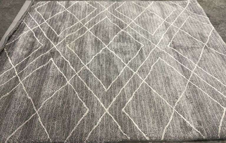 Soft-Step Gertmenian Talls Gray Microfiber Shag Rug 7ft 10in x 10ft image