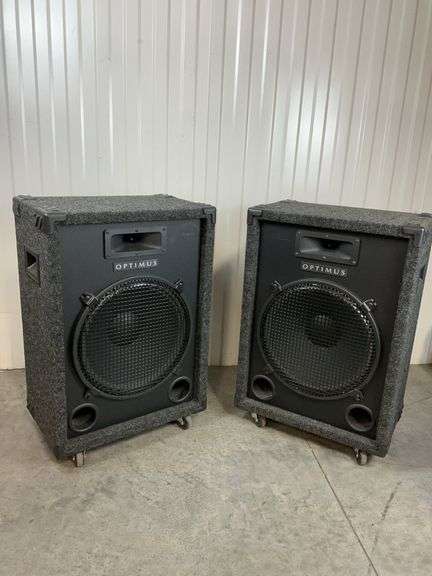 Pair of Optimus 15" PA Speakers image