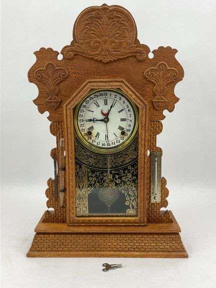 E. Ingraham "Topaz" Calendar Shelf Clock image