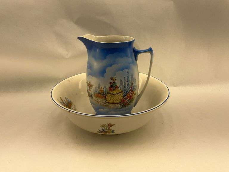 English Pitcher and Basin Set image