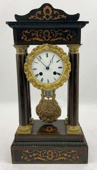 Wooden Mantel Clock with Pendulum image