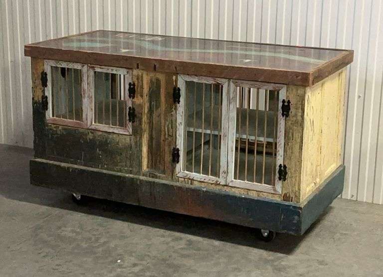 Repurposed Industrial Cabinet / Display Island (c. Mid-20th Century) image