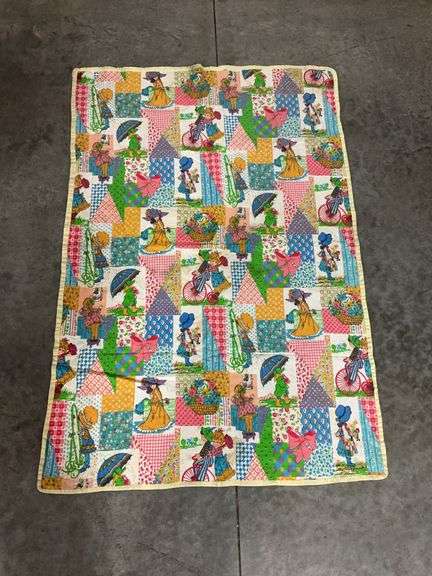 Colorful Patchwork Quilt with Children's Designs - 41x60 image