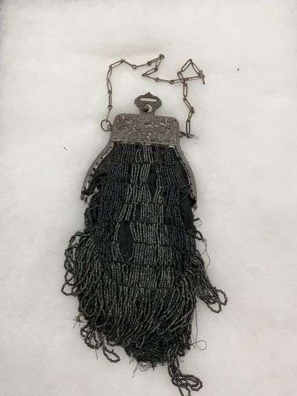 Beaded Evening Bag with Chain Strap image