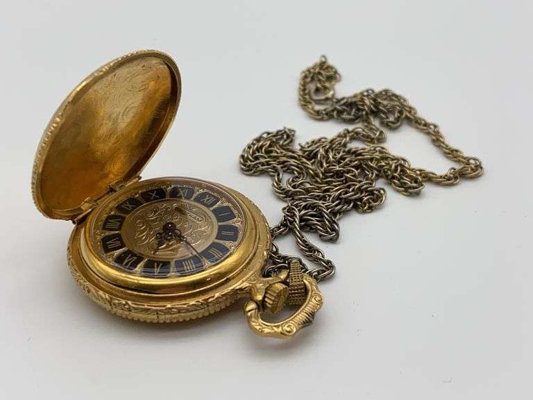 Waltham Ornate Pocket Watch w/ Chain image