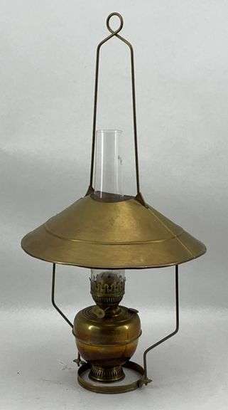 Hanging Brass Kerosene Lamp image