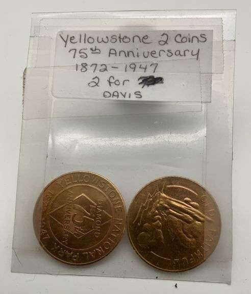 Yellowstone 75th Anniversary Tokens - Set of 2 image
