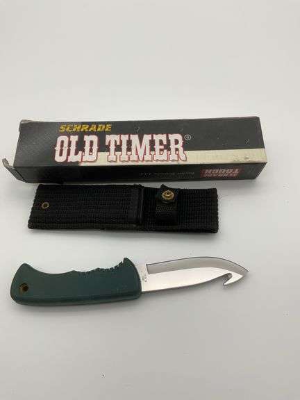 Schrade Old Timer Gut Hook Knife with Sheath image