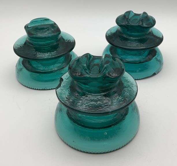 Lot of Hemingray Glass Insulators image
