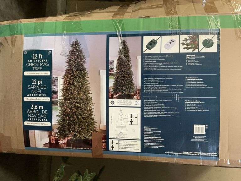 12ft Artificial Christmas Tree in Boxes image