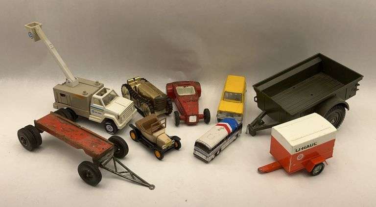 Collection of Toy Vehicles: Tonka, Buddy L, GI Joe, and Unbranded image