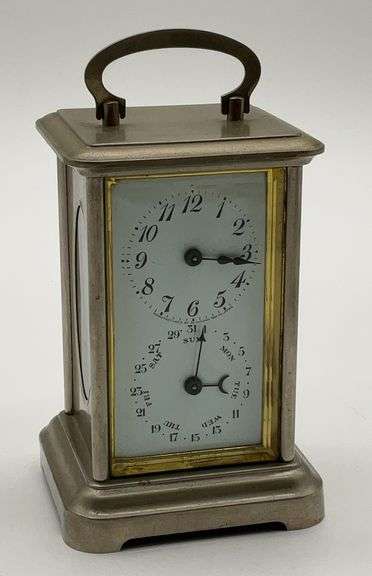 Seikosha Tokyo Japan Calendar Carriage Clock - 4x3.5x7 image