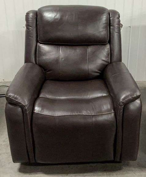 BarcaLounger Brown Leather Recliner Chair - Model 1812674 image