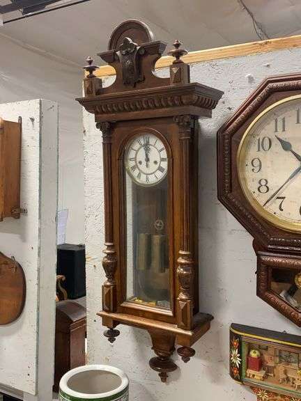 Antique Vienna Regulator Wall Clock image