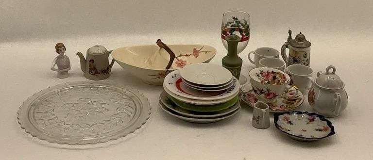 Assorted Plates, Figurines, and Decorative Items image