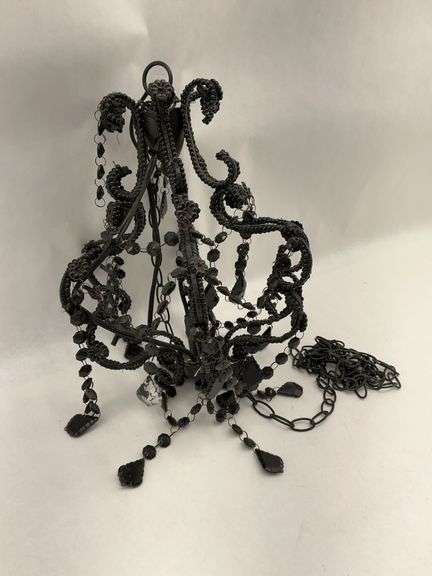 Black Beaded Chandelier image