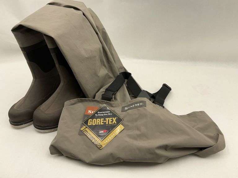 New Simms Gore-Tex Bootfoot Fishing Waders - Men's LL10 image