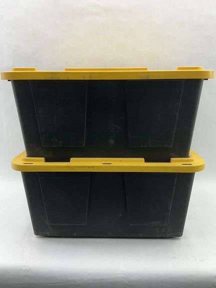 Two Greenmade 27 Gallon Storage Totes with Lids image