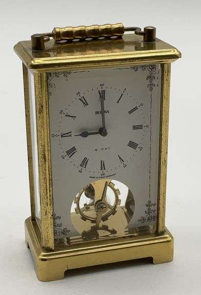 Bulova 8 Day Carriage Clock - Made in West Germany image