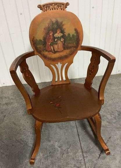Vintage French Provincial Rocking Chair image