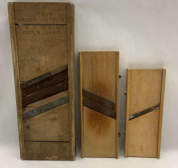 Wooden Kraut Cutters - Set of Three image