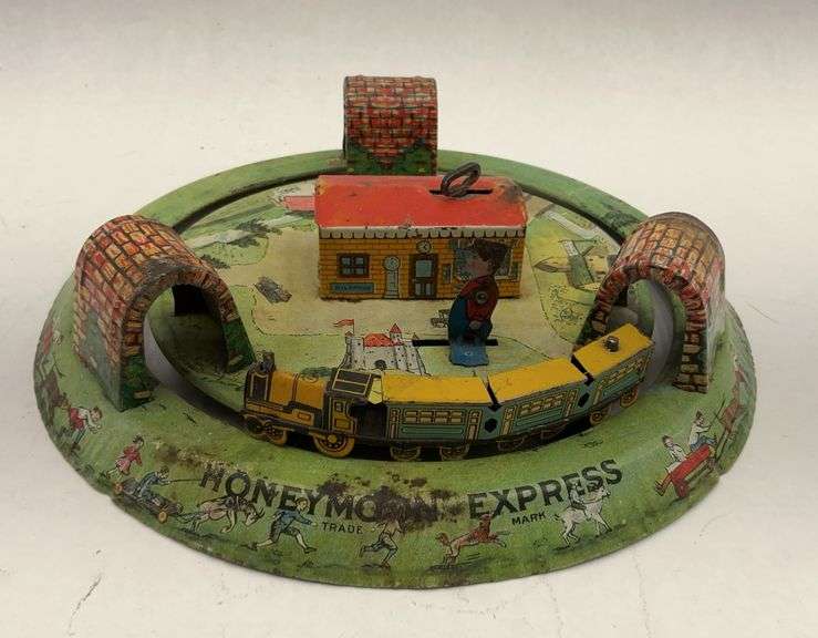 Marx Honeymoon Express Wind Up Train Toy image