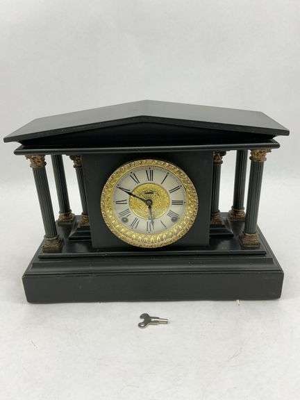 E. Ingraham Mantel Clock with Columns image