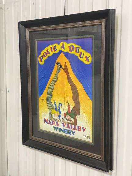 "Folie à Deux" Napa Valley Winery Poster - Limited Edition Print image
