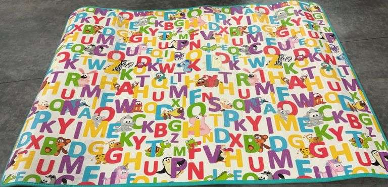 Colorful Kid's Play Mat, 5x6 Feet image
